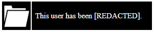 this user has been REDACTED