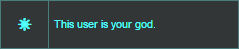 this user is your god
