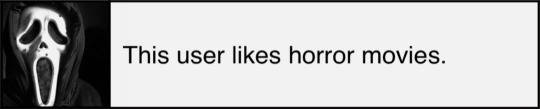 this user likes horror movies