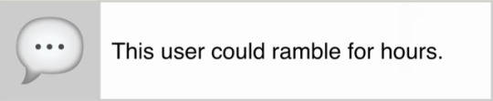 this user could ramble for hours