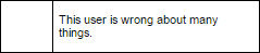 this user is wrong about many things