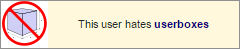 this user hates userboxes