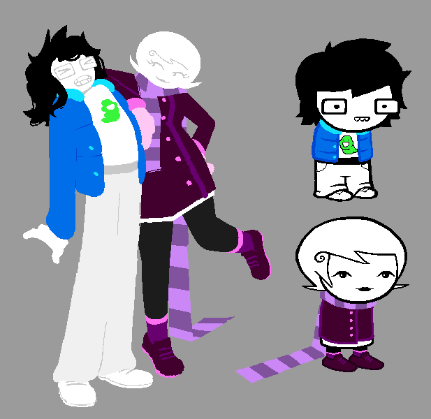 June and Roxy are depicted together wearing winter clothes.
