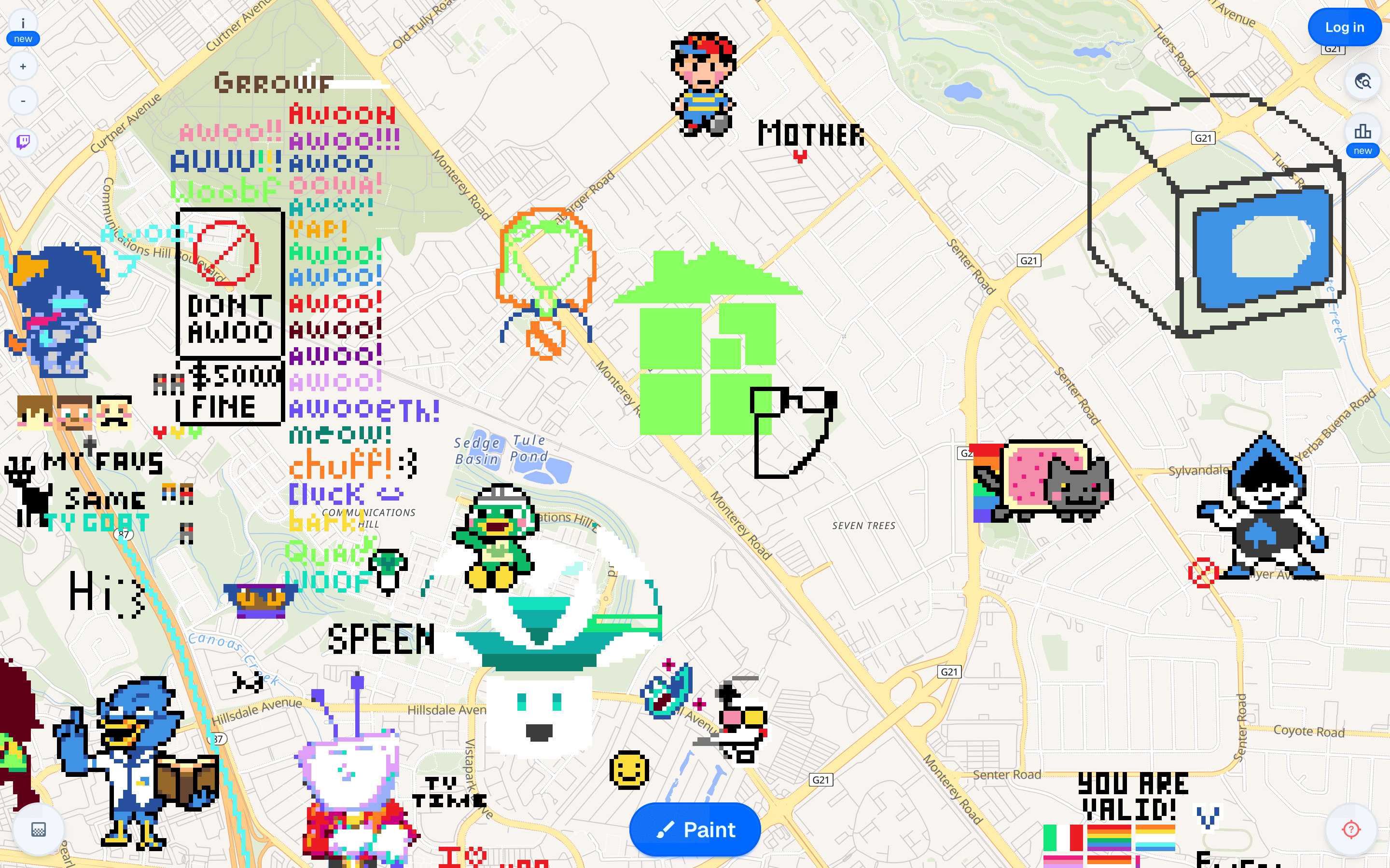 the homestuck logo in central san jose