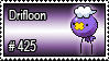 a stamp of the pokemon drifloon
