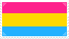 a stamp of the pan flag
