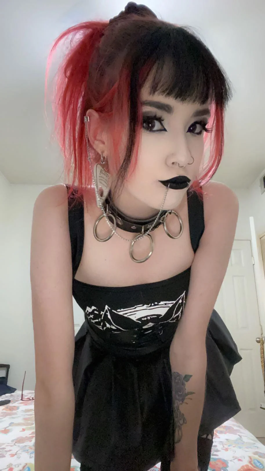 necklace and lip chain