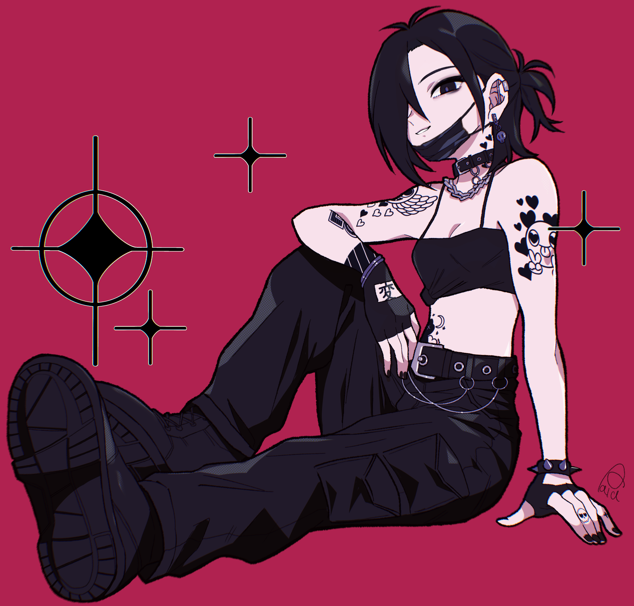 tattoos and gloves