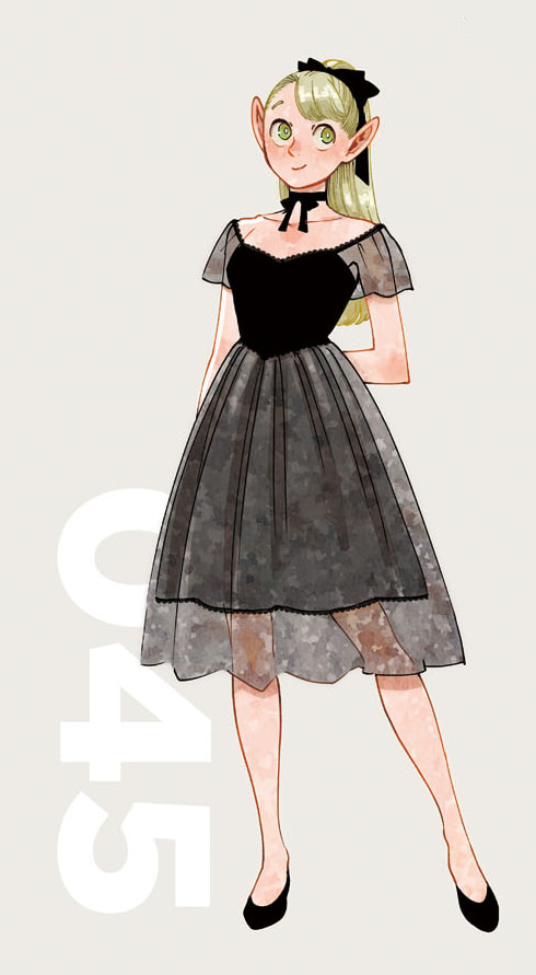 black lace dress