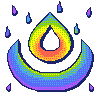a rainbow water flight sigil.