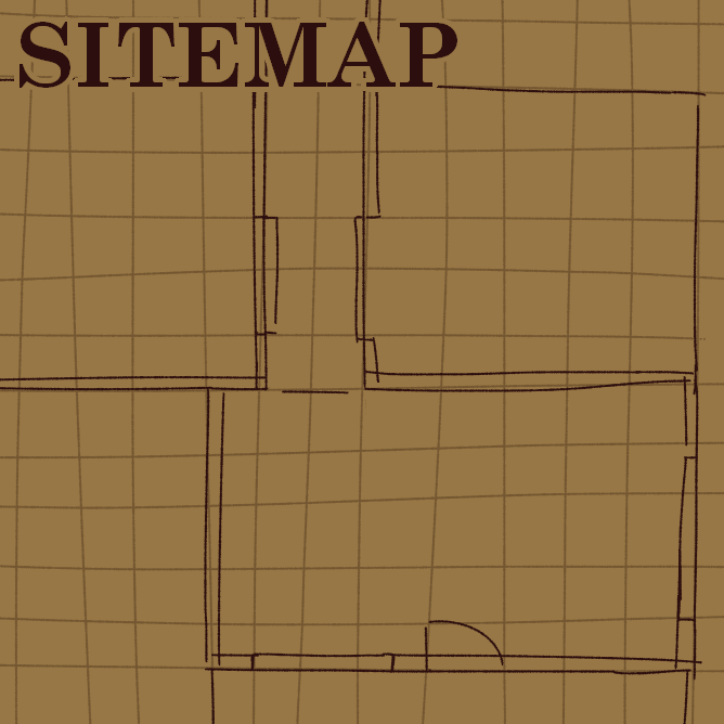 A rough drawing of a floor plan