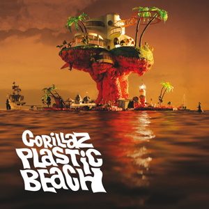 THE ALBUM COVER OF PLASTIC BEACH BY GORILLAZ.