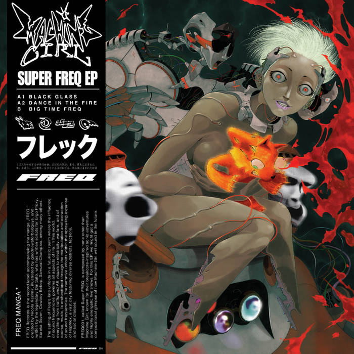 THE ALBUM COVER OF SUPER FREQ BY MACHINE GIRL.