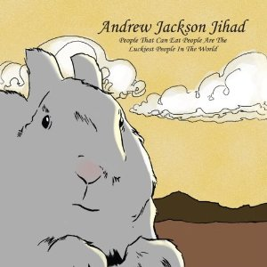 THE ALBUM COVER OF PEOPLE WHO CAN EAT PEOPLE ARE THE LUCKIEST PEOPLE IN THE WORLD BY AJJ.