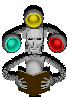 a sprite of surgeon looking down at a book. a sprite of surgeon looking down at a book.