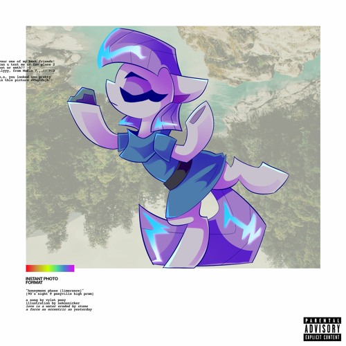 THE ALBUM COVER OF HONEYMOON PHASE BY VYLET PONY.