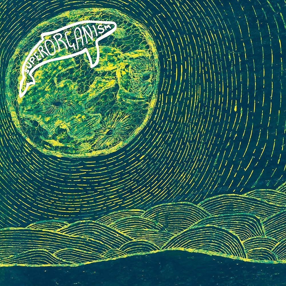 THE ALBUM COVER OF 'EVERYBODY WANTS TO BE FAMOUS' BY SUPERORGANISM.