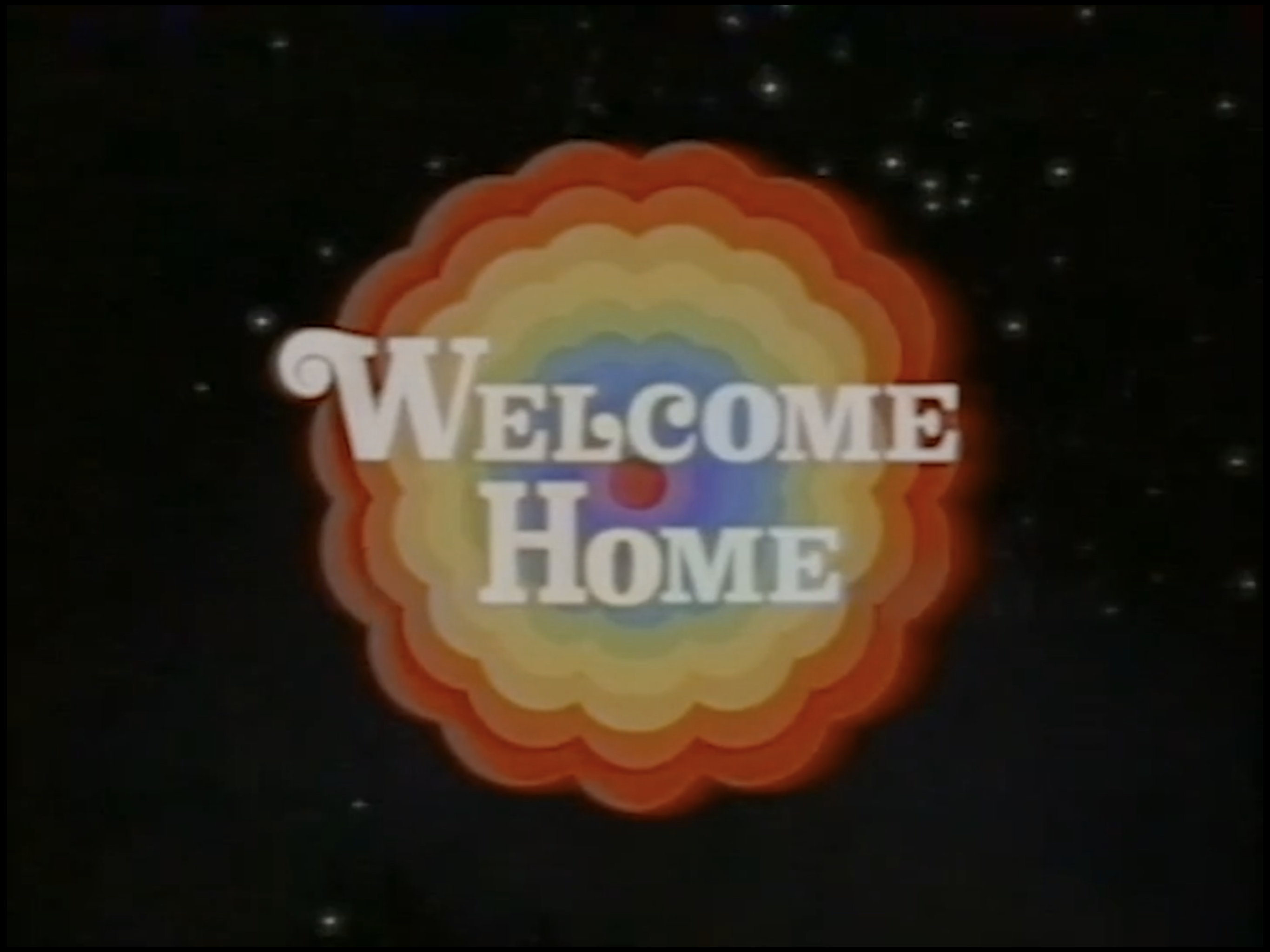 Welcome Home's title card.