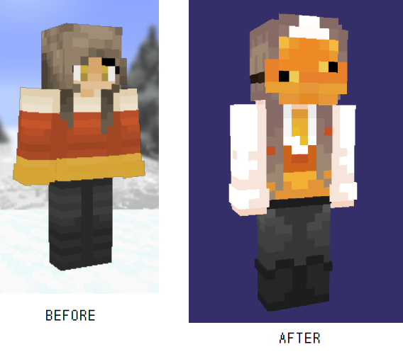 candy corn [updated] Minecraft Skin
