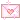 pink heart envelope