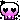 pink and white skull