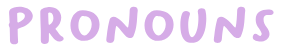 pronouns