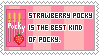 strawberry pocky is the best kind of pocky