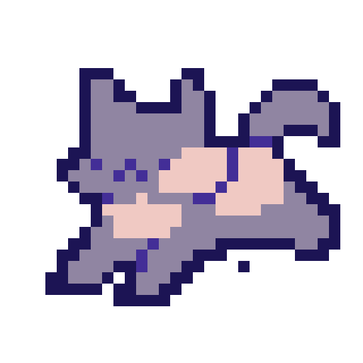 pixel cat run gif