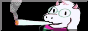 ralsei smoking a dart Button