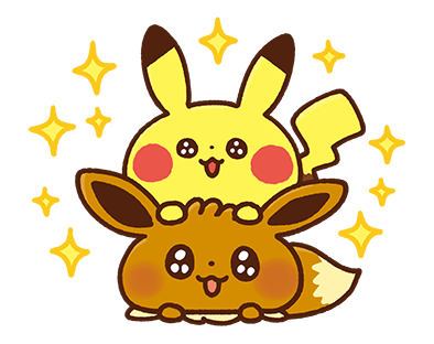 Pikachu and Eevee Sticker