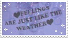 Feelings are Just Like the Weather