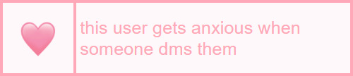 This user gets anxious when someone dms them