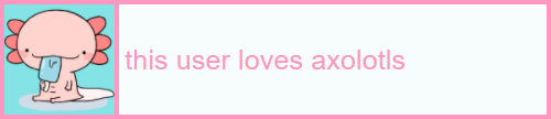 This user loves axolotls