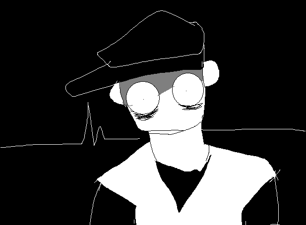 the batter with an expression of shock and horror