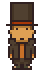 small pixel sprite of layton