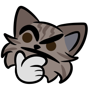 a drawing of mist as the cursed thonk emoji