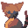 a pixel gif of may blinking