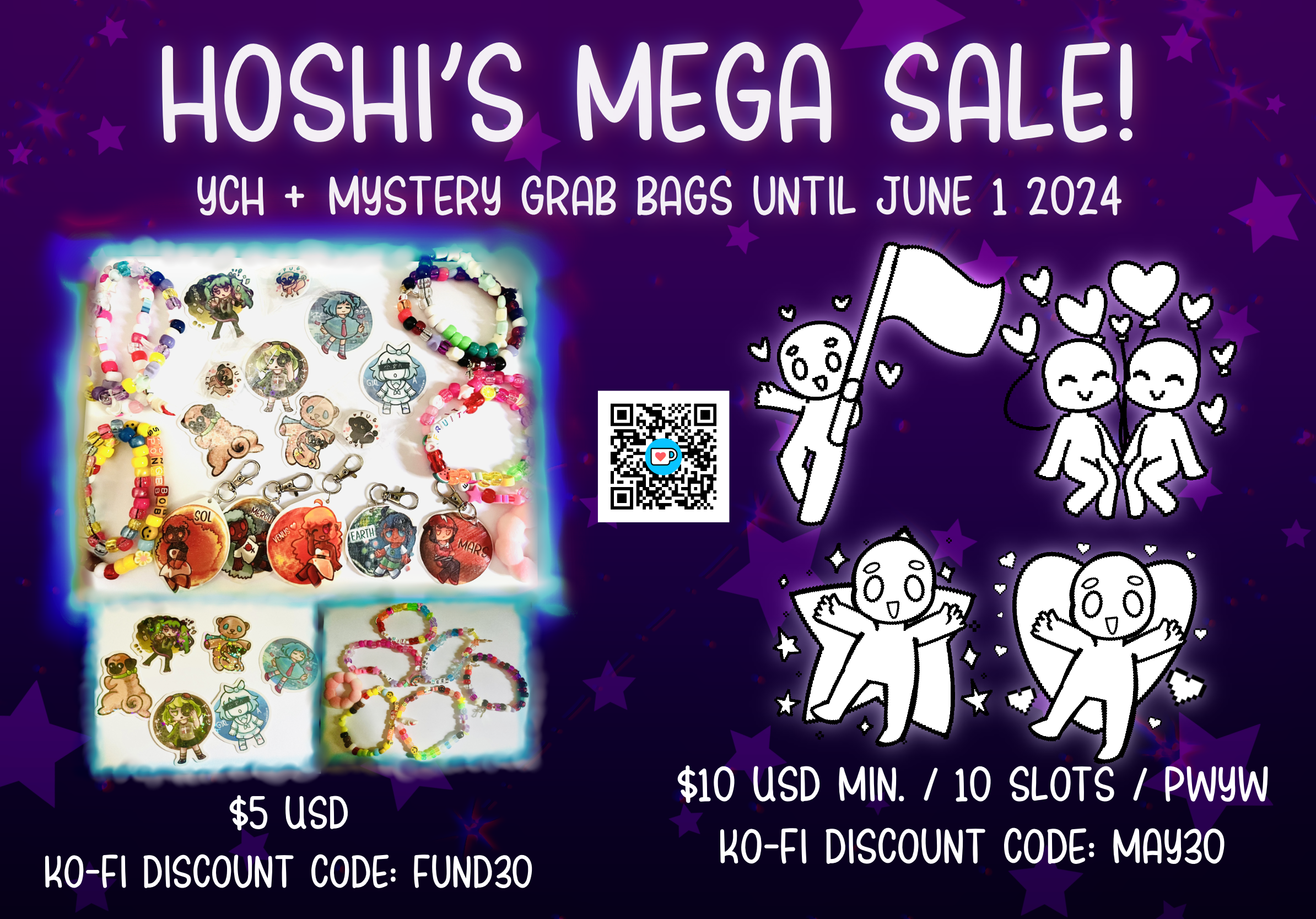 Hoshi's Mega Sale infographic
