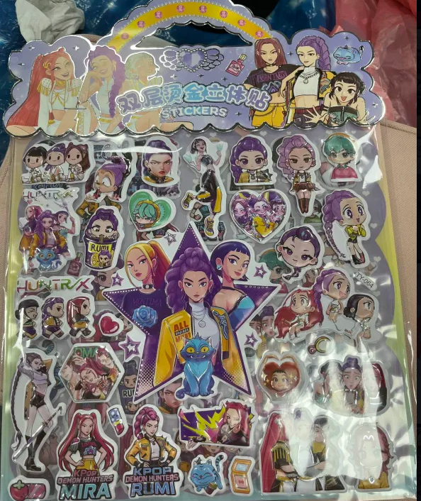 Big pack of K-Pop Demon Hunters stickers