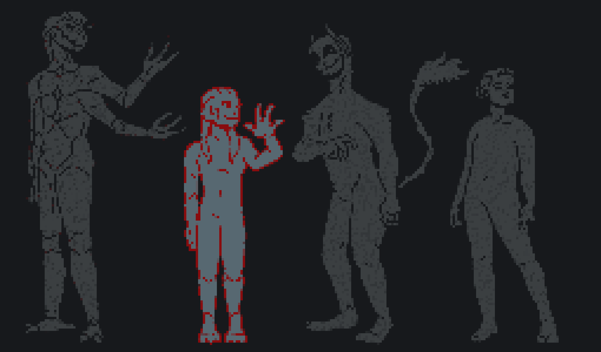 a species lineup with the caelid highlighted