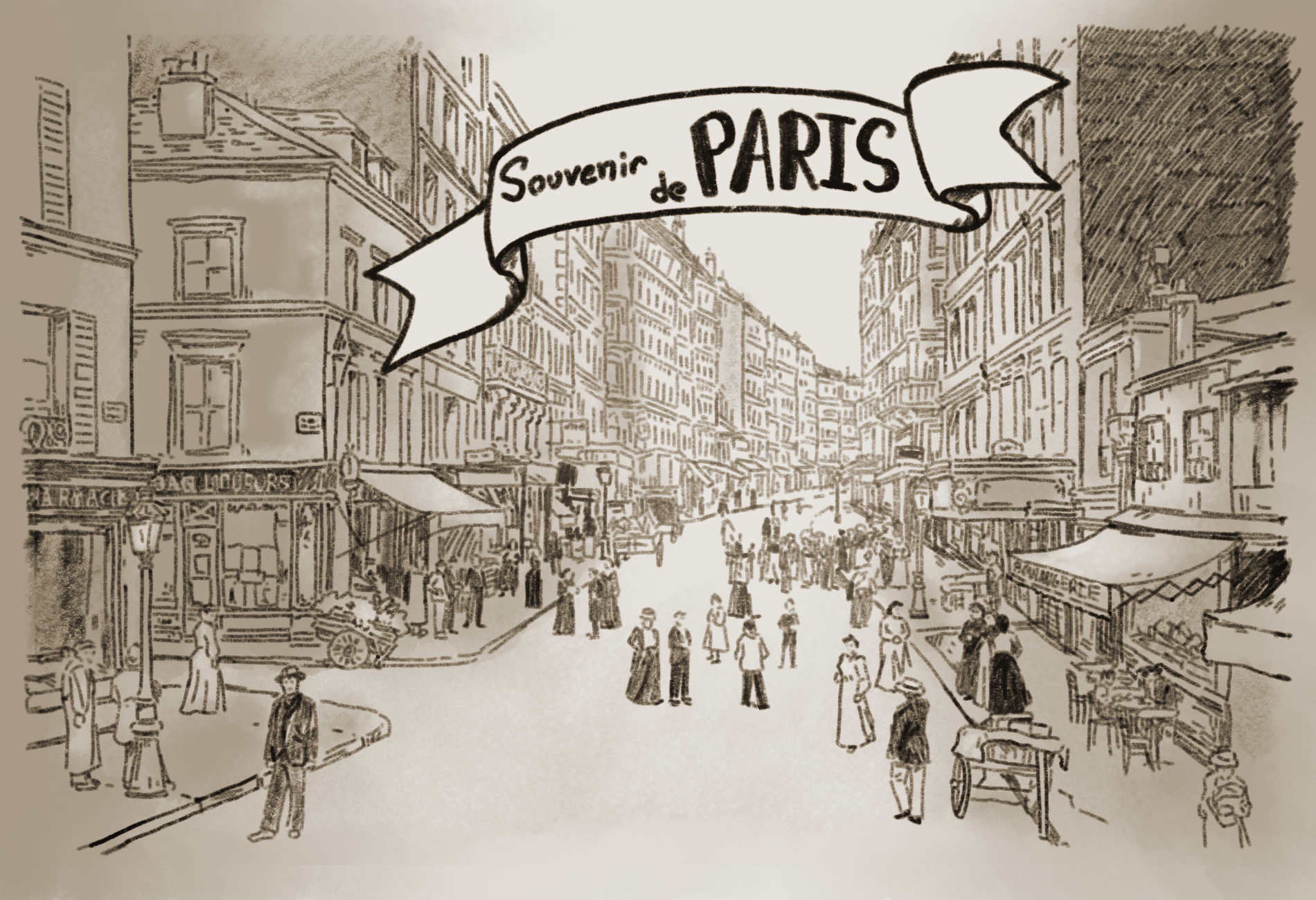 postcard from Paris, 1878