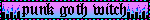 Punk goth witch blinky
