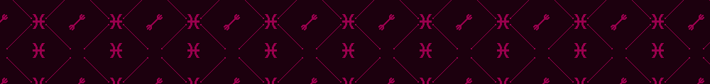 A fancy pattern including Pisces logos and tridents.