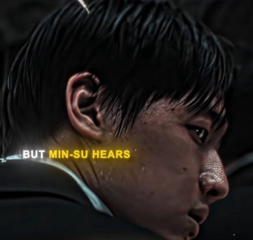 but minsu hears.