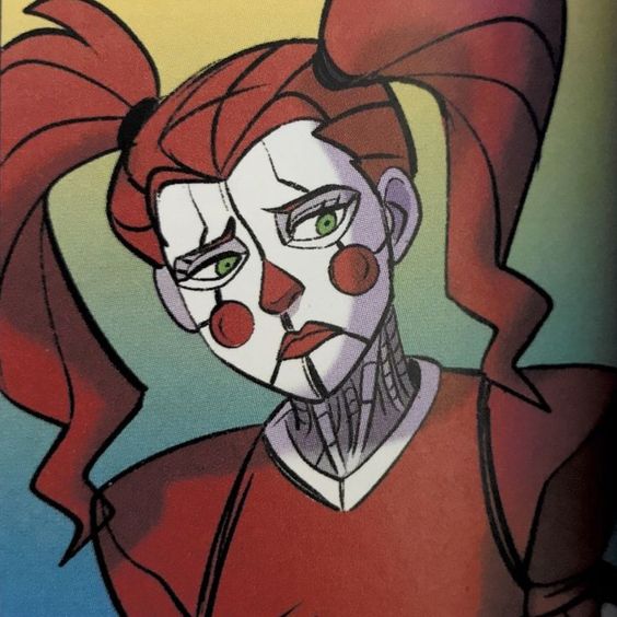 circus baby from the five nights at freddys graphic novel 'the silver eyes'