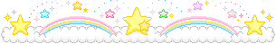 Rainbow & cloud border