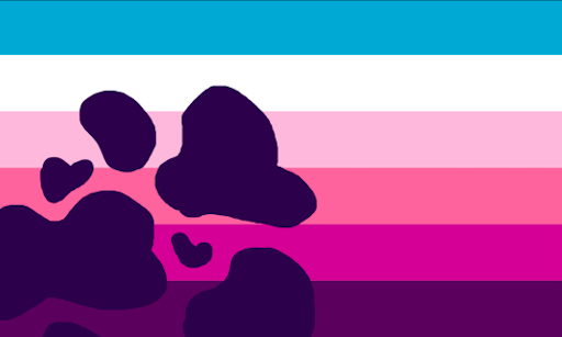 Initial concept for the Cowpride flag