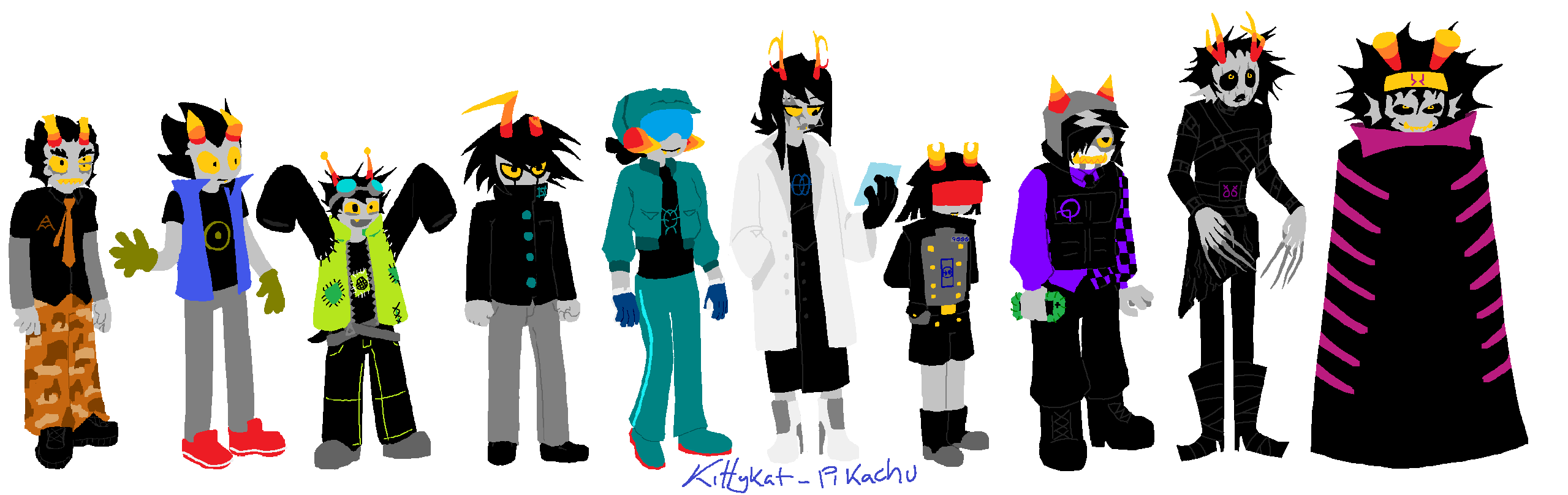 troll versions of allied mastercomputer, metal sonic, gir, k1-b0, canti, glados, hal 9000, benrey, edward scissor hands, and master control program