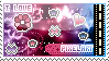 'i love pixel art' stamp