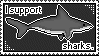 'i support sharks' stamp